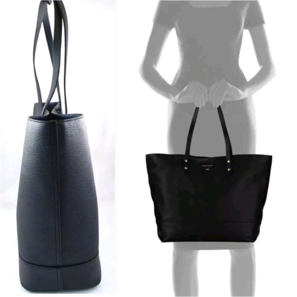 RELISTED Cole Haan | Black Leather Shopper Tote - Picture 7 of 9
